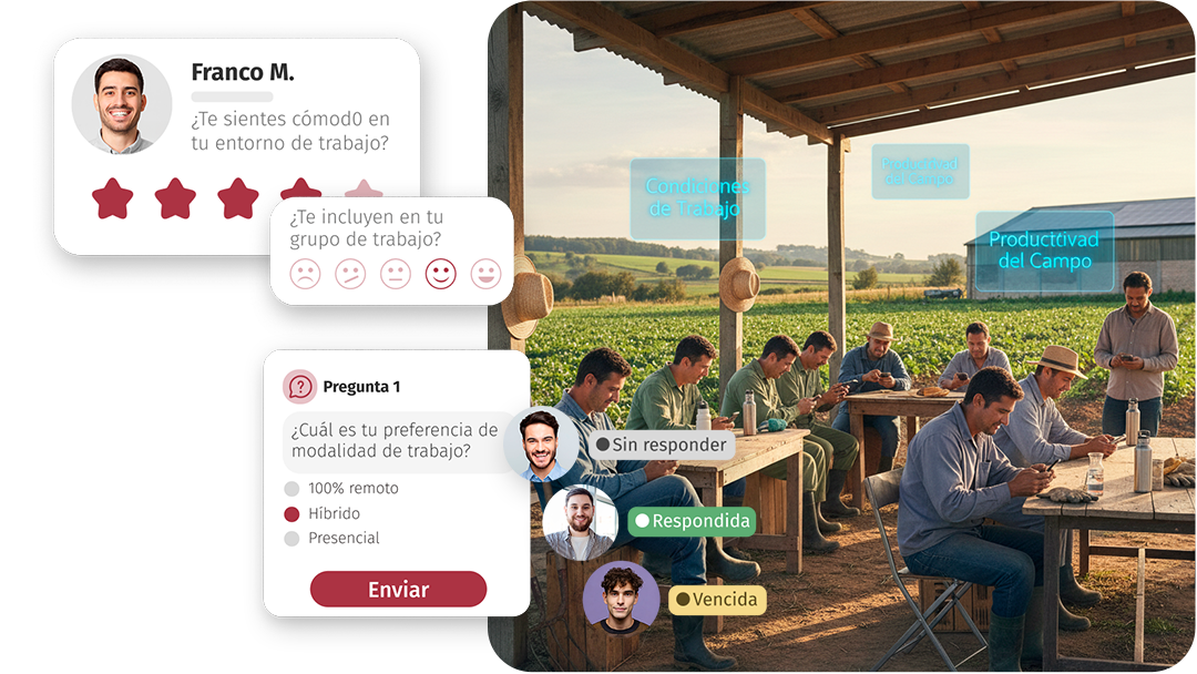 Encuestas y productividad en agro