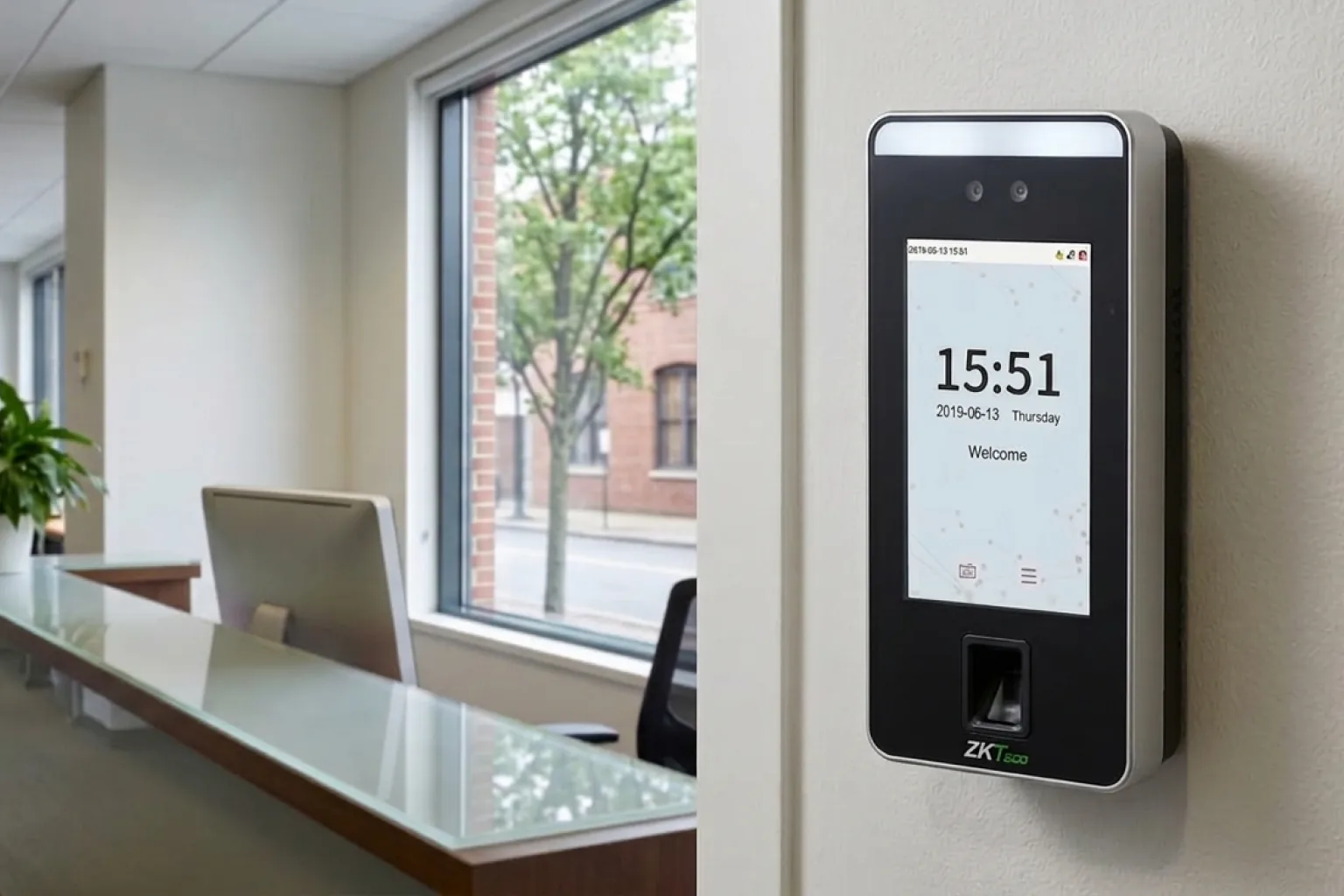 ZKTeco SpeedFace V5L terminal facial para asistencia