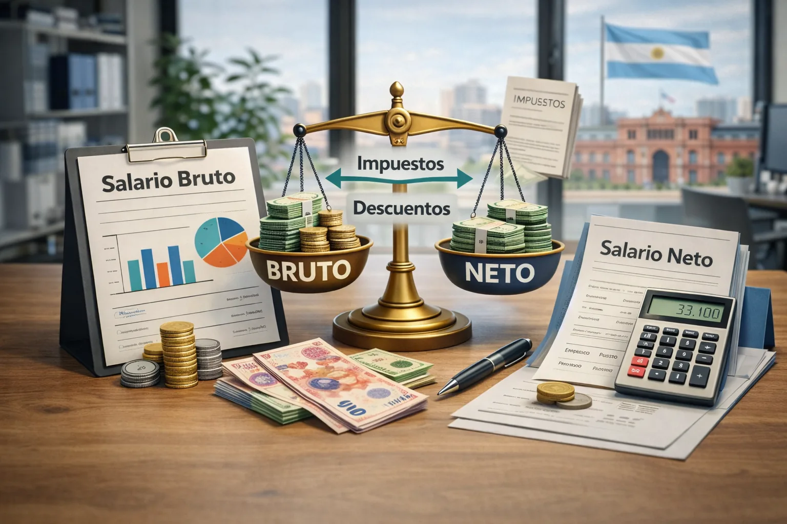 Salario bruto y neto en Argentina: guía para RRHH y liquidación