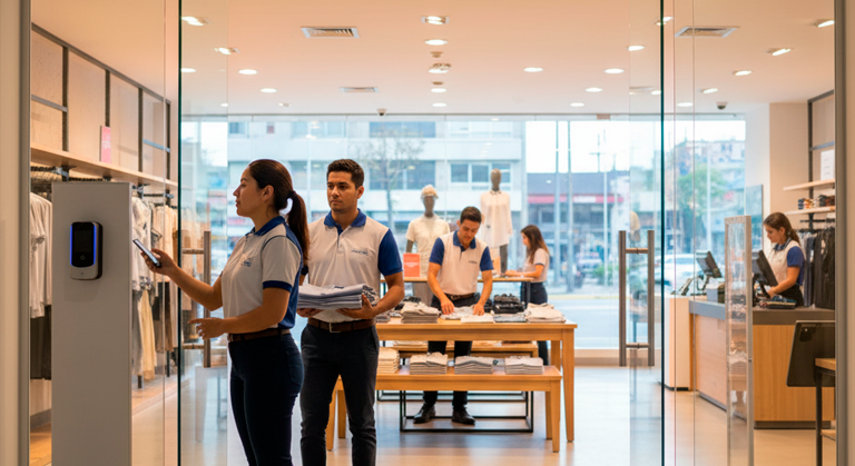 Tienda retail y gestión de personal