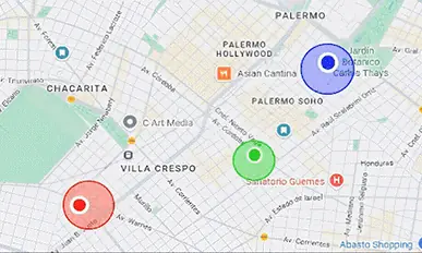 Marcación con geolocalización