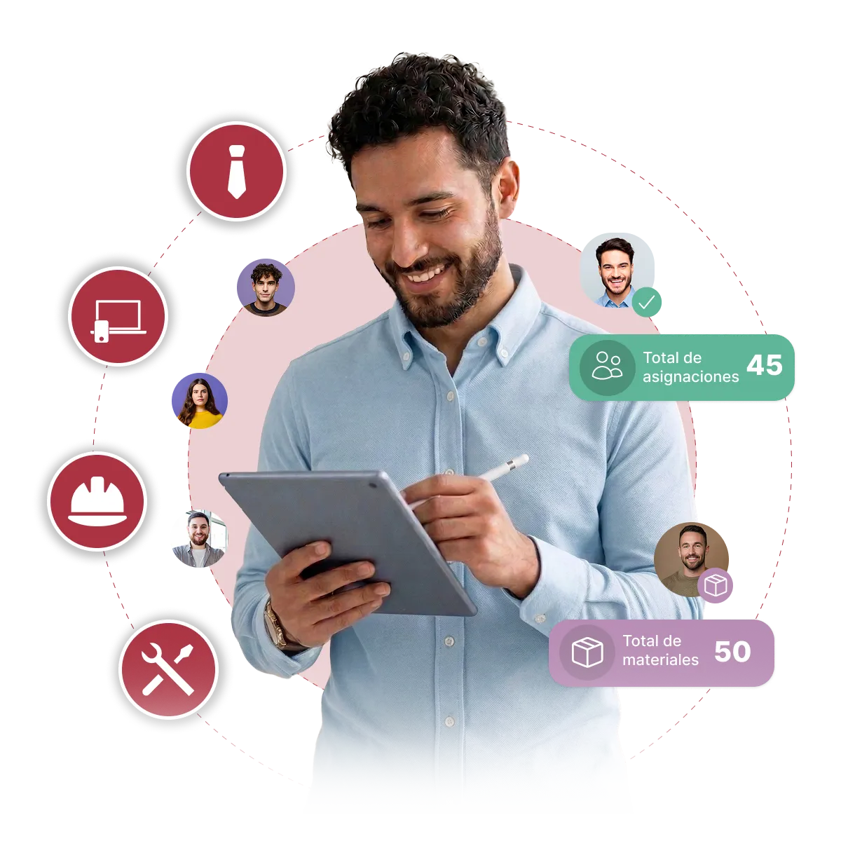 Software de entrega de materiales y EPP Lenox HR — control de firmas y trazabilidad